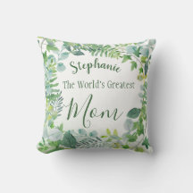 Watercolor Greenery Worlds Greatest Mamma