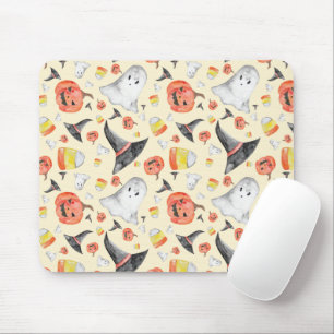Watercolor Halloween Spooky Cute Ghost Witch Candy Musmatta
