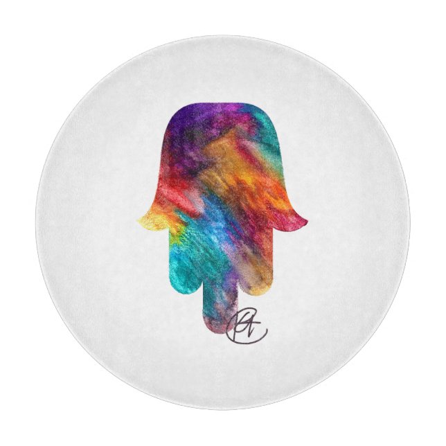 Watercolor Hamsa Art (Framsidan)