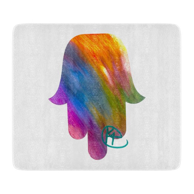 Watercolor Hamsa Clearboard (Framsidan)