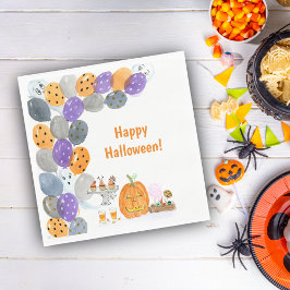 Watercolor Happy halloween Costume Party Pappersservett