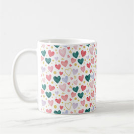Watercolor Heart Jubileum Kaffemugg