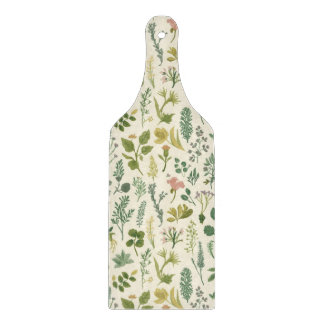 Watercolor herbs pattern