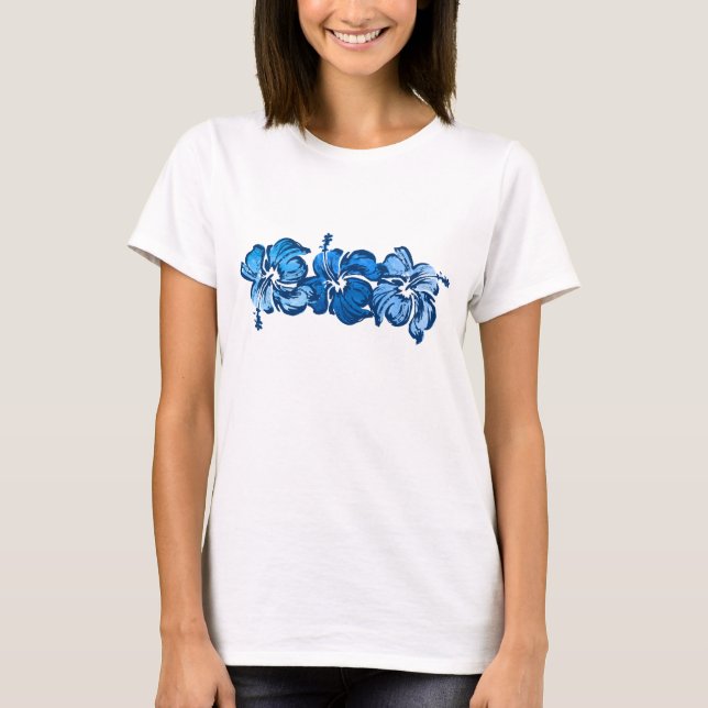 Watercolor Hibiscus Dam Tee (Framsida)