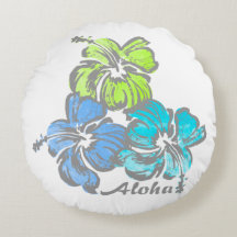Watercolor Hibiscus Hawaiian Blommigt Reversible