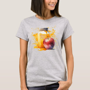 Watercolor Honung och Apple Shana Tova T Shirt