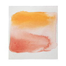 Watercolor Horizons Orange Brown Anteckningsblock