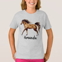 Watercolor Horse Namn Monogram