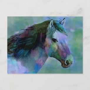 Watercolor Horse Vykort