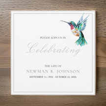 Watercolor Hummingbird Firande of Life