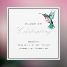 Watercolor Hummingbird Firande of Life