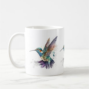 Watercolor Hummingbird Mugg