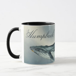 Watercolor Humpback Whale, Megaptera Novaeangliae Mugg
