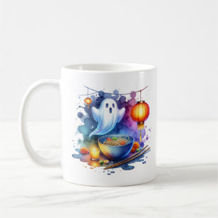 Watercolor Hungy Ghost Festival Kaffemugg