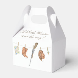 Watercolor Hunter Baby Shower Presentaskar