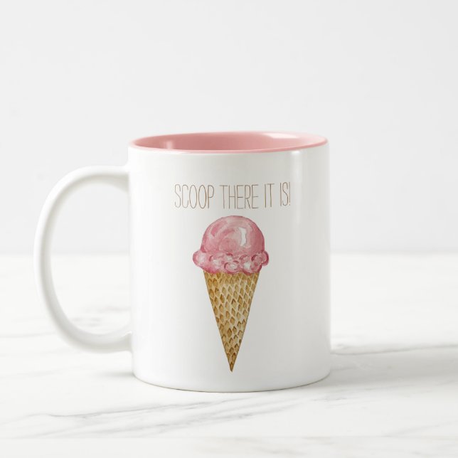 Watercolor Ice Cream Mugg (Vänster)