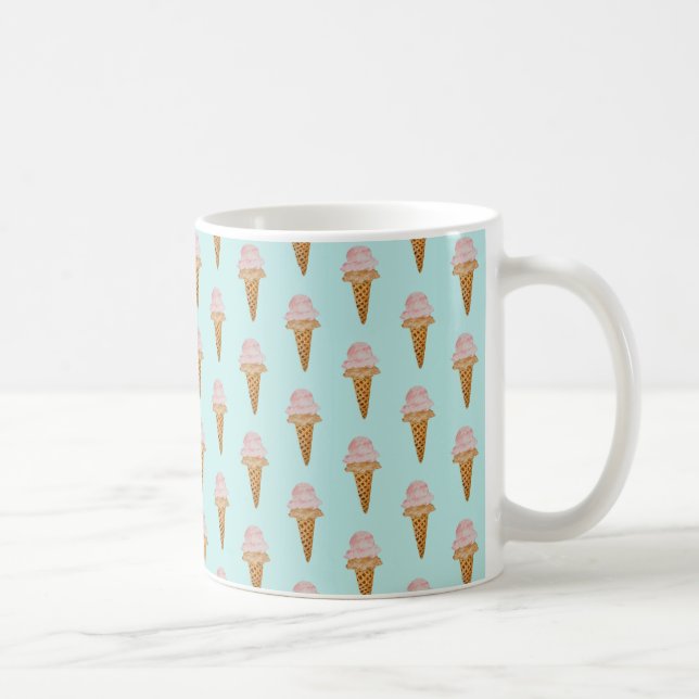 Watercolor Ice Cream Mugg (turkos) (Höger)