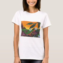 Watercolor Illustration Butterfly Fantasy World T Shirt