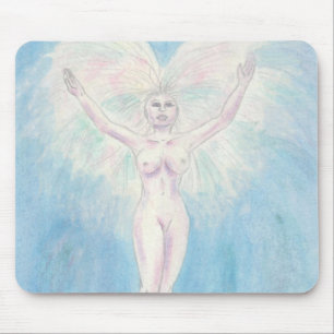 Watercolor Illustration Painting Goddess Stigning Musmatta