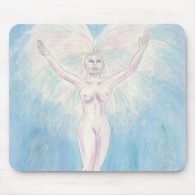 Watercolor Illustration Painting Goddess Stigning  Musmatta (Framsidan)