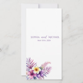 Watercolor Island Romantik- Bröllopsprogram-