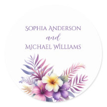 Watercolor Island Romantik- Wedding Stickers
