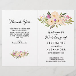 Watercolor Ivory Bouquet Anemones