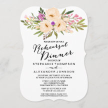 Watercolor Ivory Bouquet Anemones