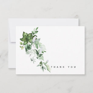 Watercolor Ivy Bereavement Tack Kort