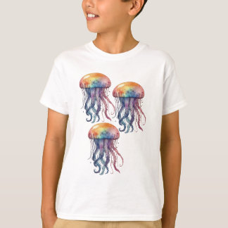 Watercolor Jellyfish Teckning T Shirt