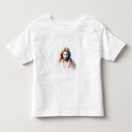 Watercolor Jesus Christ Portrait – Serene & Spirit T Shirt