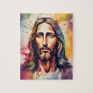 Watercolor Jesus Pussel