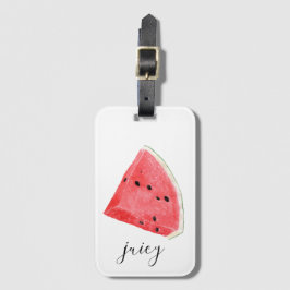 Watercolor Juicy Watermelon Wedge Bagagebricka