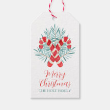 Watercolor jul Candy cane