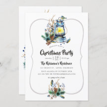 Watercolor jul Lantern Party