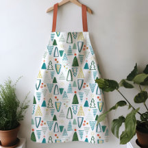 Watercolor Julgran Apron