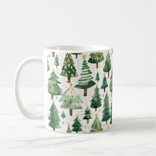 Watercolor Julgran Mugg