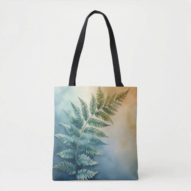 Watercolor Jungle Fern Carryall Tygkasse (Framsida)