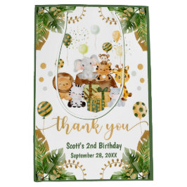 Watercolor Jungle Safari Animals Birthday