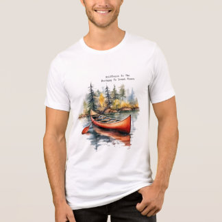 Watercolor Kayak On The Lake T Shirt