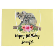 Watercolor Koala Bears Cute Mamma & Baby