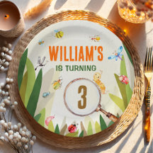 Watercolor Kryp Insekt Boy Birthday