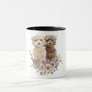 Watercolor Labradoodle /Goldendoodle Mugg