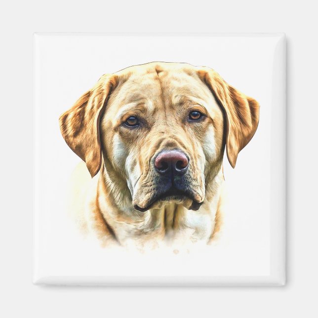 Watercolor Labrador Retriever Magnet (Framsidan)