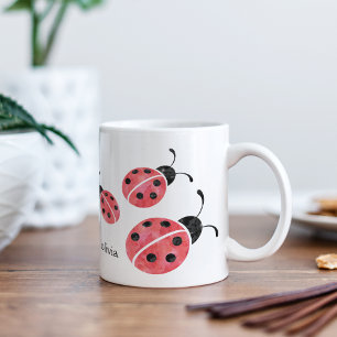 Watercolor Ladybug Mugg