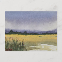 Watercolor Landscape Painting  Vykort