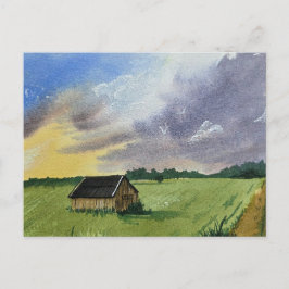 Watercolor Landscape Painting  Vykort