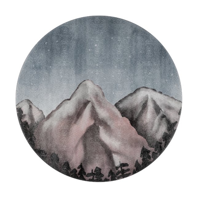 Watercolor landscape round  (Framsidan)