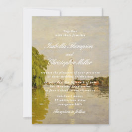 Watercolor Landscape Wedding Invitation Inbjudningar