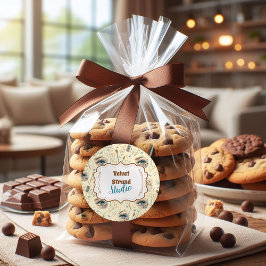 Watercolor Lash Artist Floral Beauty Studio Runt Klistermärke